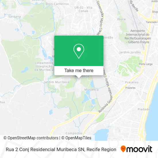 Rua 2 Conj Residencial Muribeca SN map