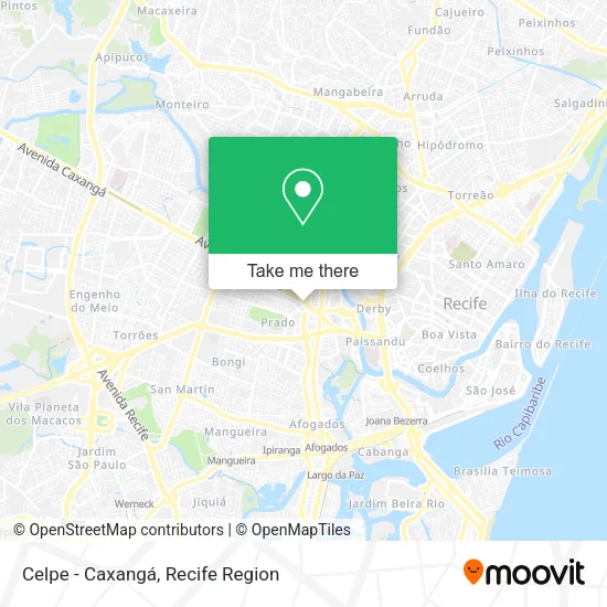 Celpe - Caxangá map