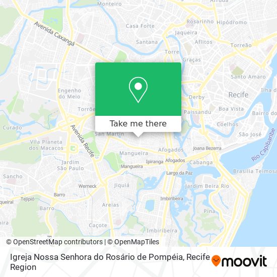 Mapa Igreja Nossa Senhora do Rosário de Pompéia