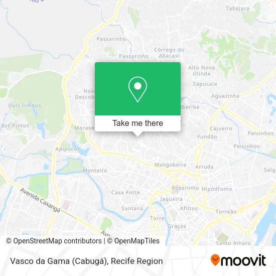 Vasco da Gama (Cabugá) map