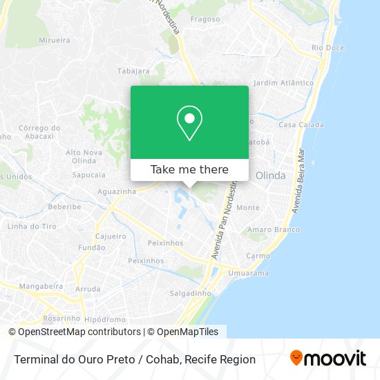 Terminal do Ouro Preto / Cohab map