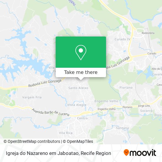 Igreja do Nazareno em Jaboatao map