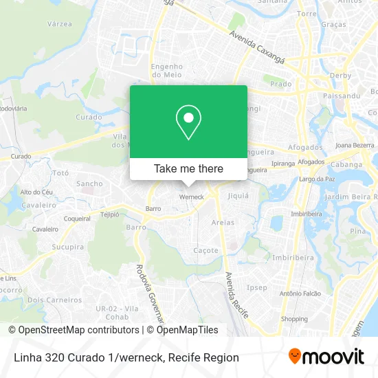 Linha 320 Curado 1/werneck map