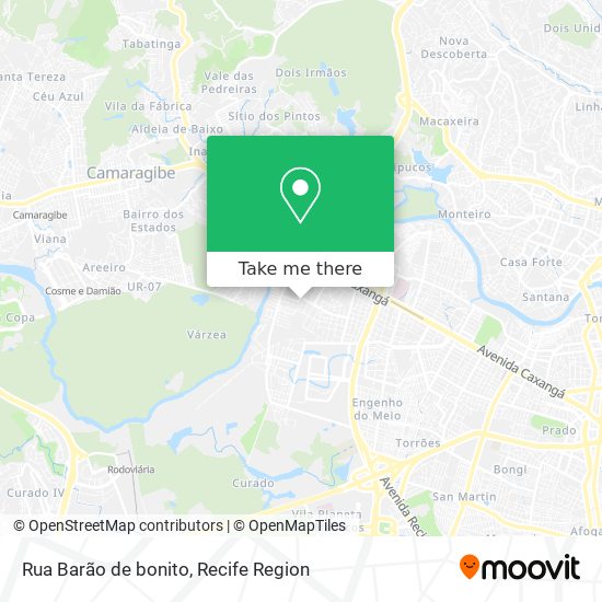 Rua Barão de bonito map