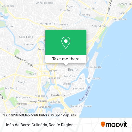 João de Barro Culinária map