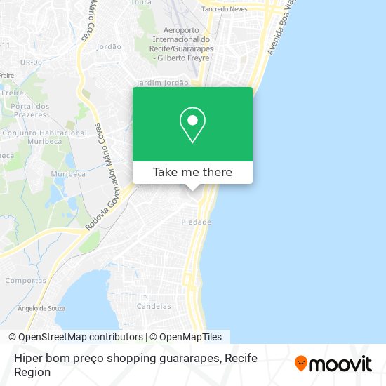 Hiper bom preço shopping guararapes map