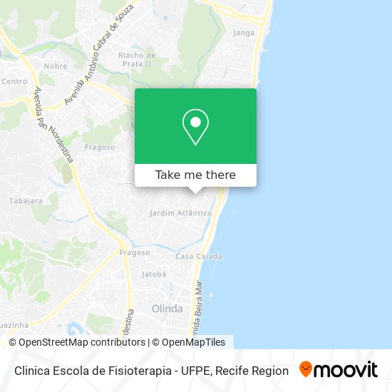 Clinica Escola de Fisioterapia - UFPE map