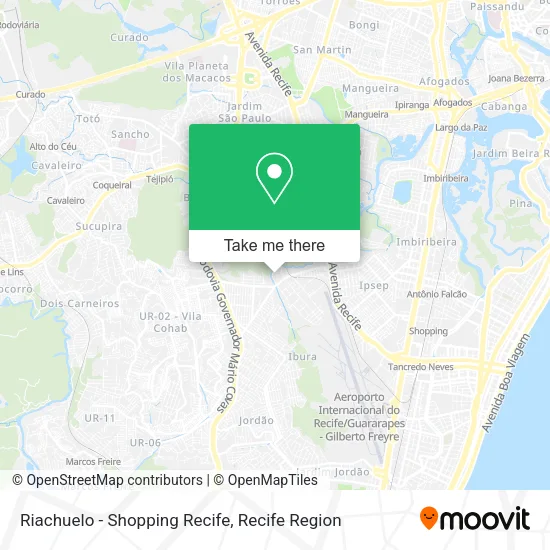 Riachuelo - Shopping Recife map