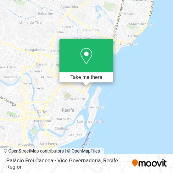 Palácio Frei Caneca - Vice Governadoria map