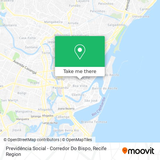 Previdência Social - Corredor Do Bispo map