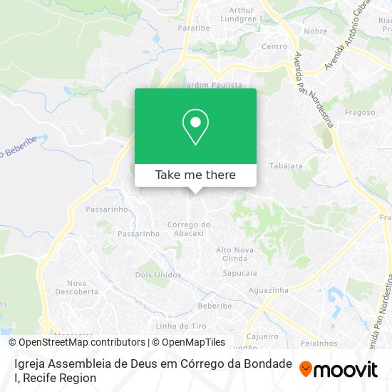 Igreja Assembleia de Deus em Córrego da Bondade I map