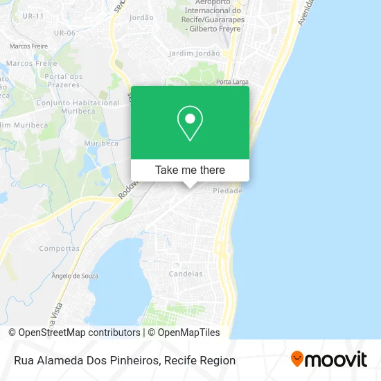 Rua Alameda Dos Pinheiros map