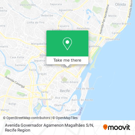 Mapa Avenida Governador Agamenon Magalhães S / N