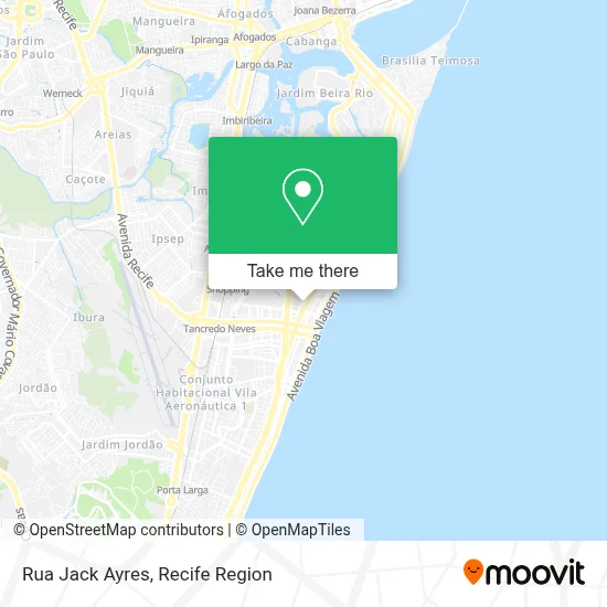 Rua Jack Ayres map