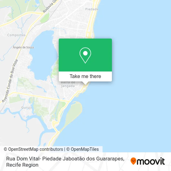 Rua Dom Vital- Piedade Jaboatão dos Guararapes map