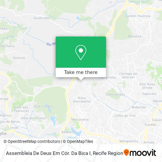 Assembleia De Deus Em Cór. Da Bica I map