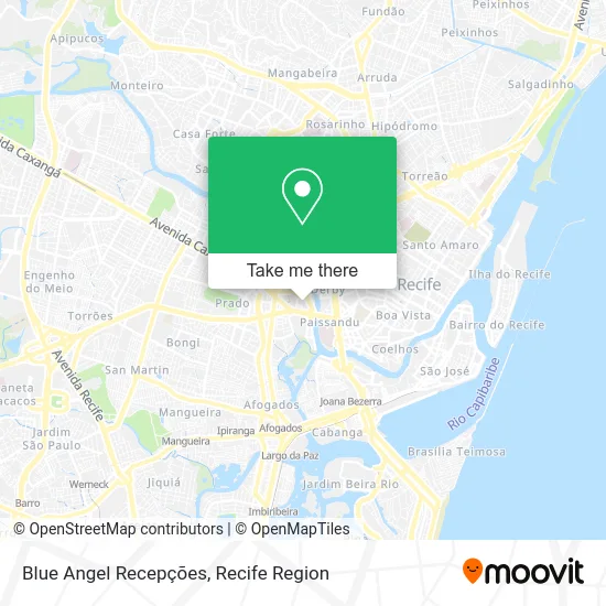 Blue Angel Recepções map