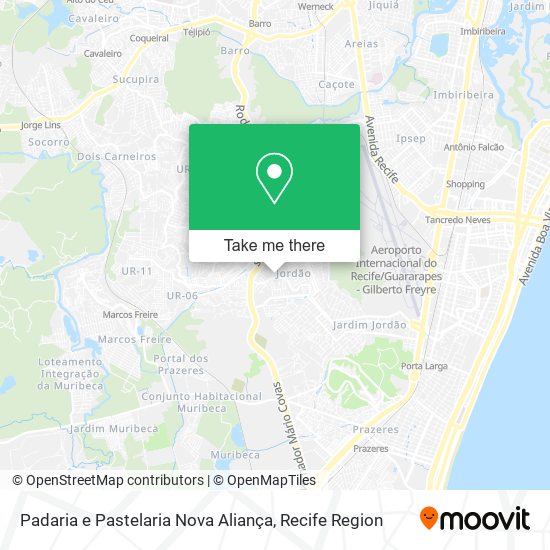Padaria e Pastelaria Nova Aliança map