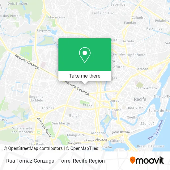 Rua Tomaz Gonzaga - Torre map