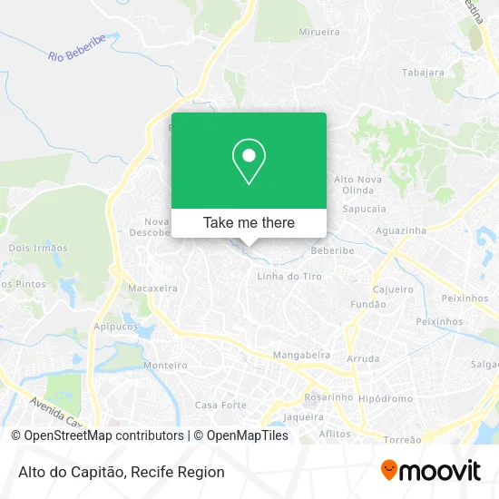 Alto do Capitão map