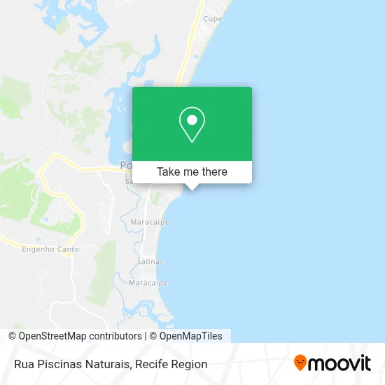 Rua Piscinas Naturais map