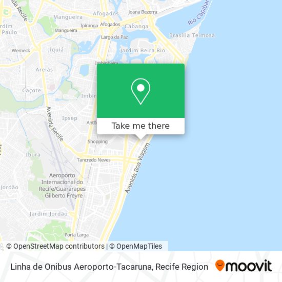 Linha de Onibus Aeroporto-Tacaruna map