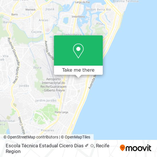 Mapa Escola Técnica Estadual Cicero Dias ✐ ✩