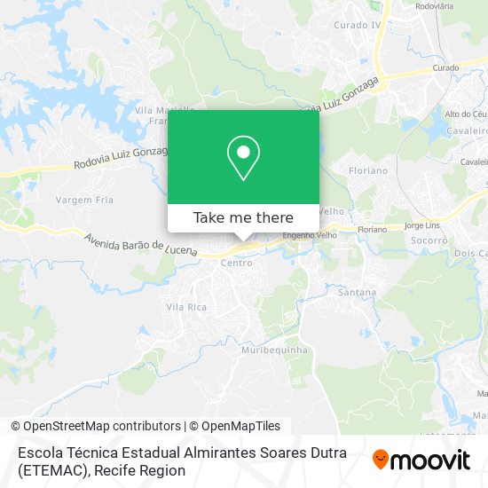 Escola Técnica Estadual Almirantes Soares Dutra (ETEMAC) map