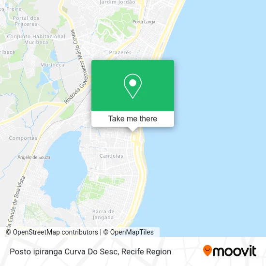 Posto ipiranga Curva Do Sesc map