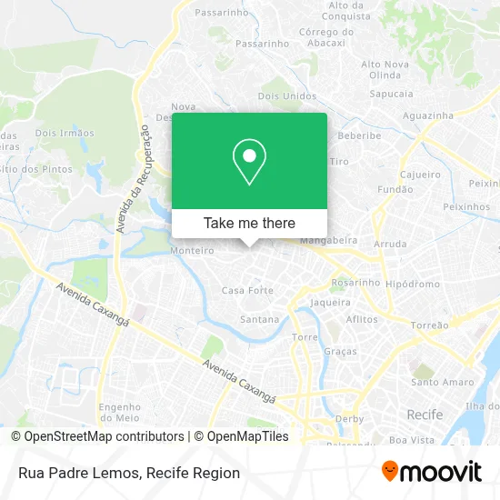 Rua Padre Lemos map