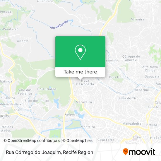 Rua Córrego do Joaquim map