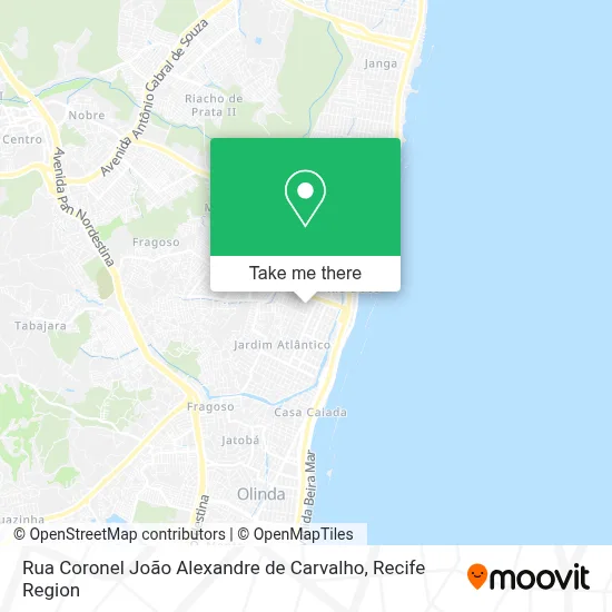 Rua Coronel João Alexandre de Carvalho map