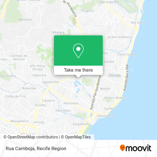 Rua Camboja map