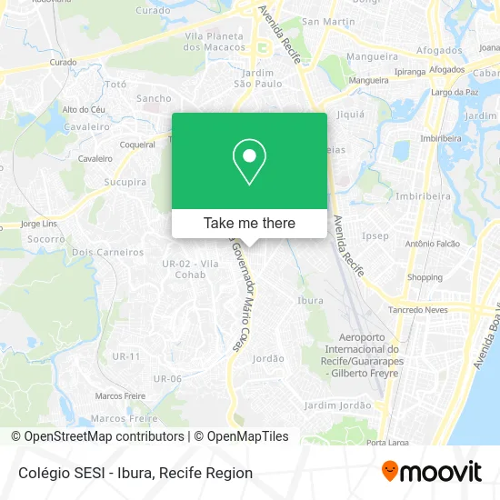 Colégio SESI - Ibura map
