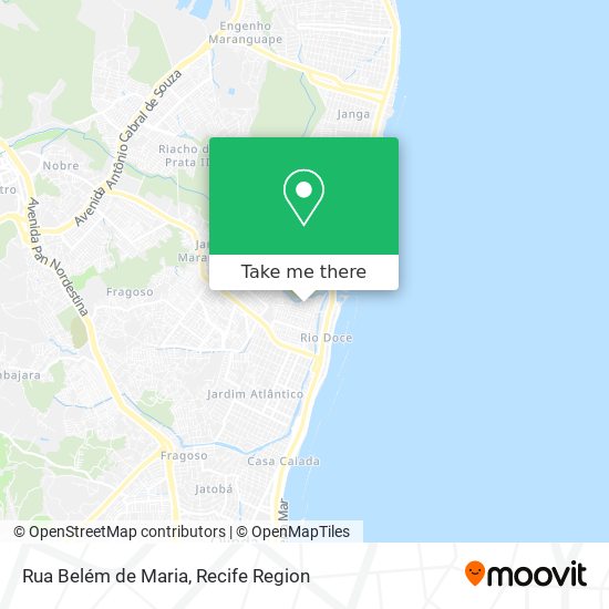 Rua Belém de Maria map