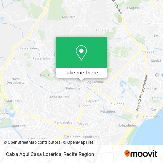 Caixa Aqui Casa Lotérica map