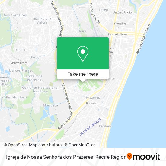 Igreja de Nossa Senhora dos Prazeres map