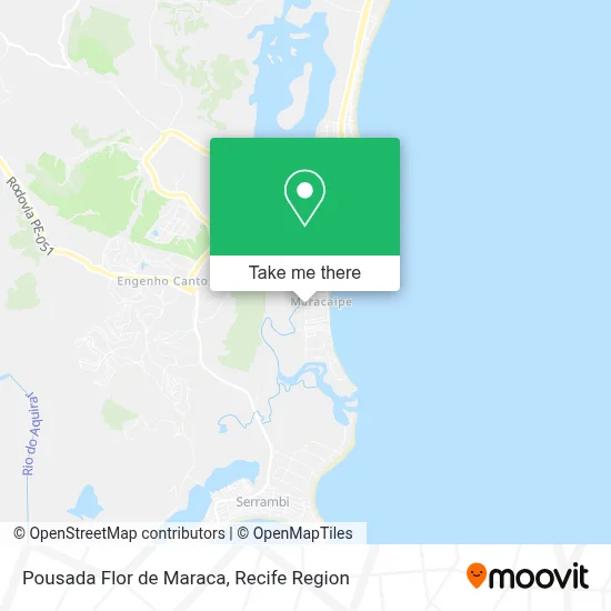 Pousada Flor de Maraca map