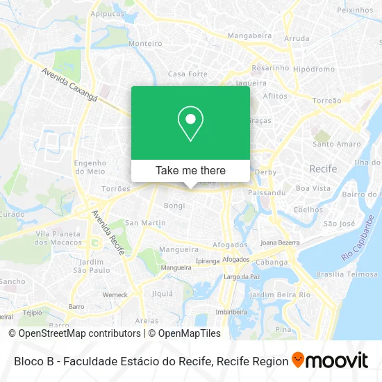 Bloco B - Faculdade Estácio do Recife map