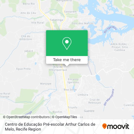 Centro de Educação Pré-escolar Arthur Carlos de Melo map