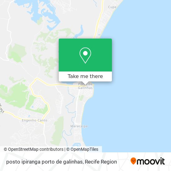 posto ipiranga porto de galinhas map