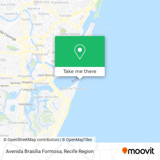 Mapa Avenida Brasília Formosa