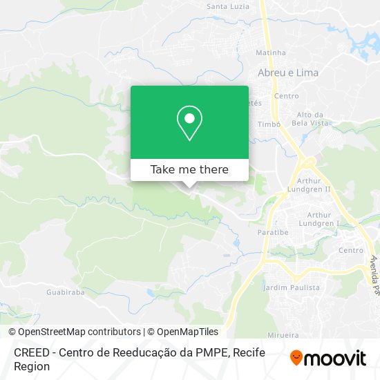 CREED - Centro de Reeducação da PMPE map