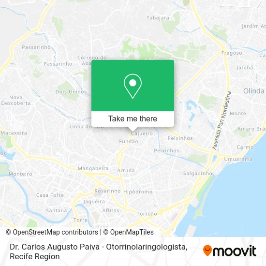 Dr. Carlos Augusto Paiva - Otorrinolaringologista map