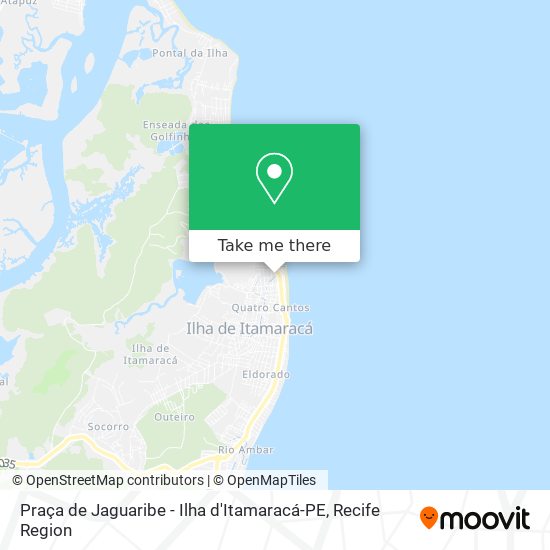 Praça de Jaguaribe - Ilha d'Itamaracá-PE map