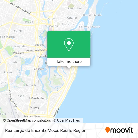 Rua Largo do Encanta Moça map
