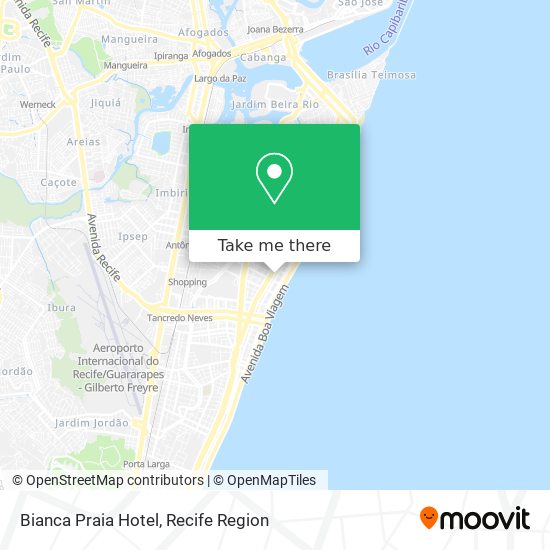 Mapa Bianca Praia Hotel