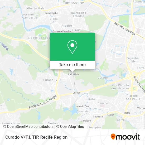 Curado V/T.I. TIP map