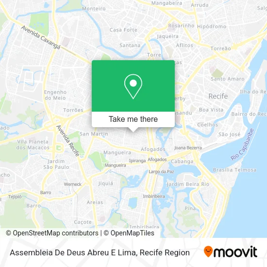 Assembleia De Deus Abreu E Lima map
