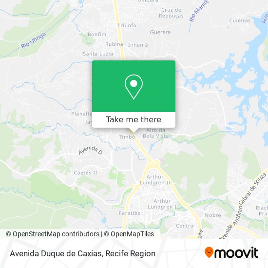 Mapa Avenida Duque de Caxias